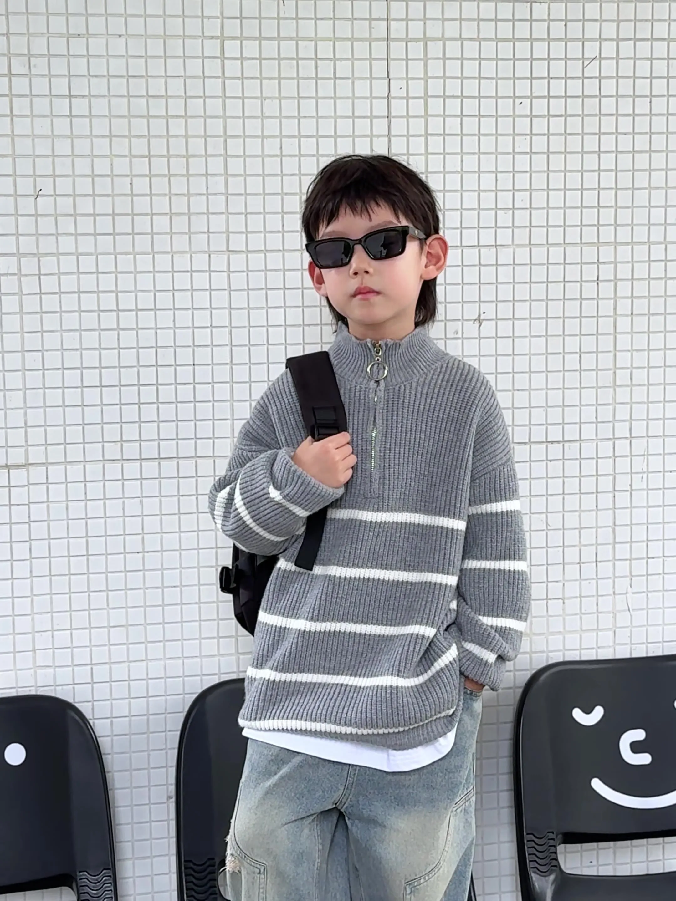 【110-160cm】人気商品 特別なデザイン 毎日着たくなる おしゃれ 合わせやすい セーター