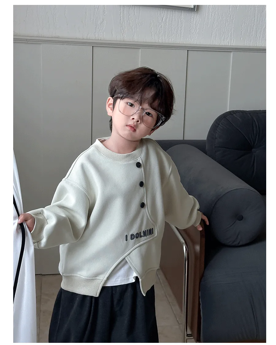 【90-150cm】存在感アップ 特別なデザイン カッコイイ おしゃれ カジュアル 男の子 トレーナー
