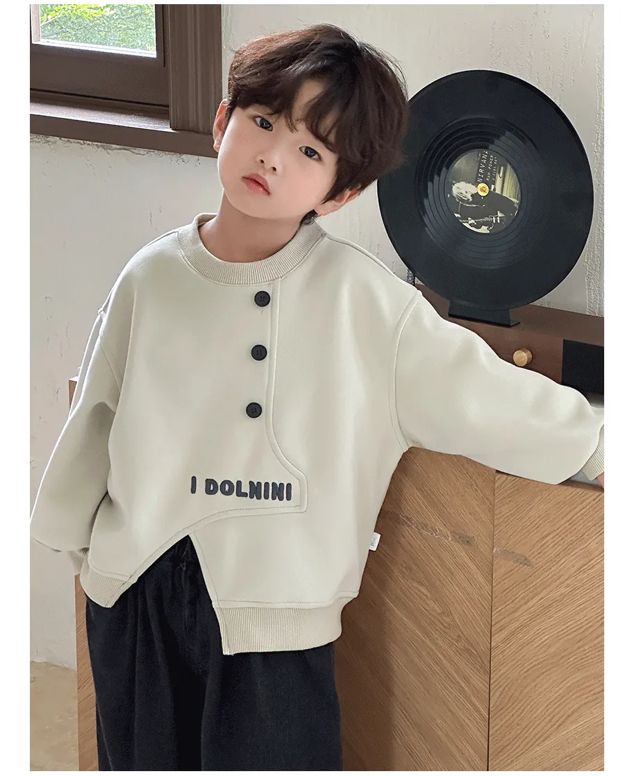 【90-150cm】存在感アップ 特別なデザイン カッコイイ おしゃれ カジュアル 男の子 トレーナー
