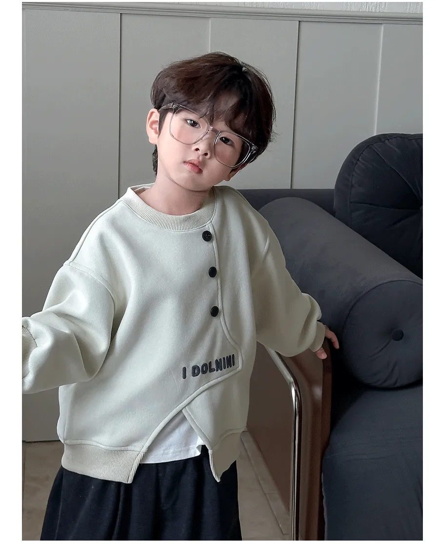 【90-150cm】存在感アップ 特別なデザイン カッコイイ おしゃれ カジュアル 男の子 トレーナー