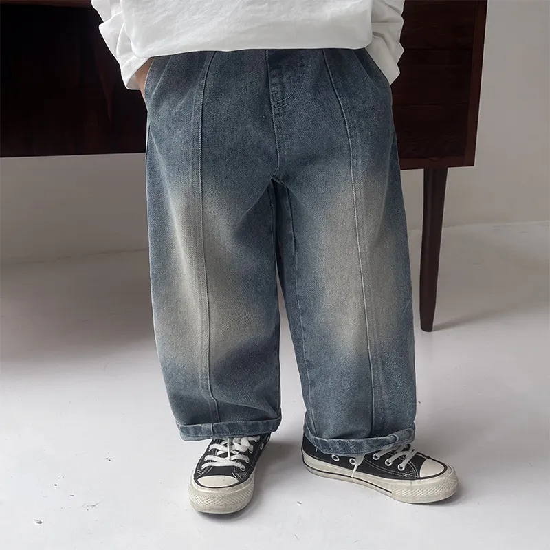 【90-150cm】心地抜群のデニムパンツ 着回し力も高い ジーパン ジーンズ キッズ 子供 男の子 ロングパンツ