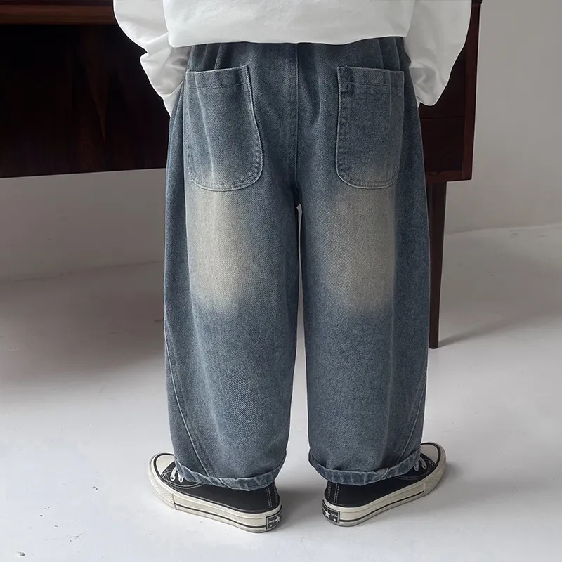 【90-150cm】心地抜群のデニムパンツ 着回し力も高い ジーパン ジーンズ キッズ 子供 男の子 ロングパンツ