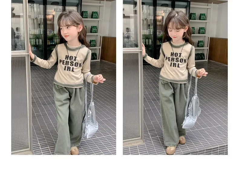 【90-150cm】カジュアル 英字プリントTシャツ トップス 長袖 通園 通学 長袖Tシャツ 子供服