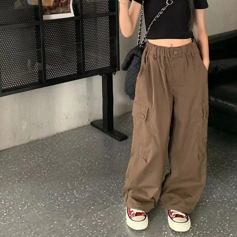 【120-160cm】特別なデザイン 超人気商品 存在感アップ ポケット付き おしゃれ 女の子 パンツ