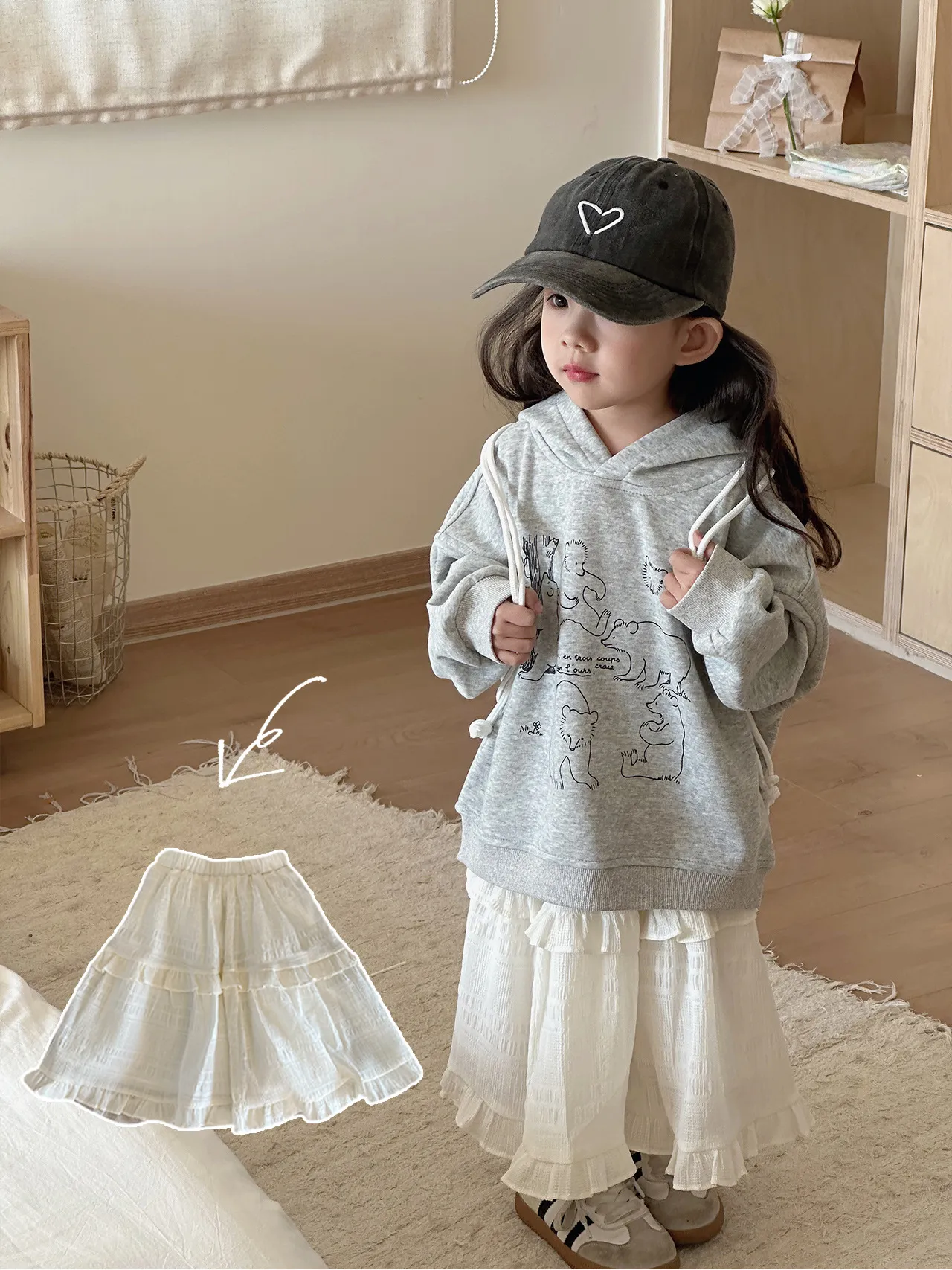 【90-140cm】毎日着たくなる 定番 清新 ins風 ガーリッシュ スウィート 女の子 スカート