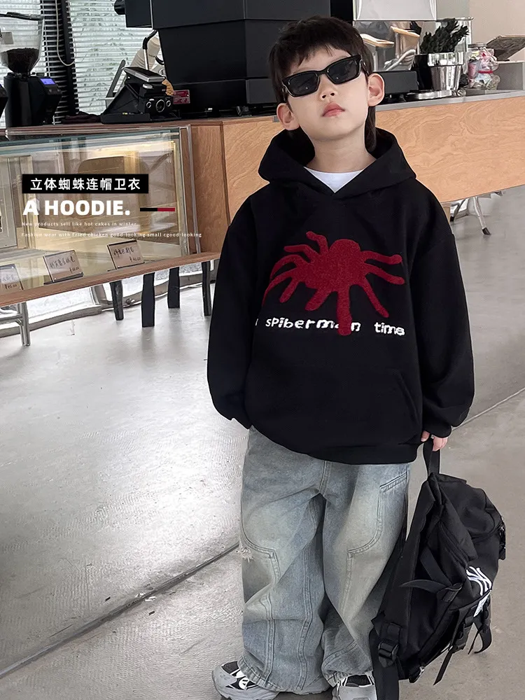 【110-160cm】合わせやすい アウターとの重ね着も楽しめるアイテム  プルパーカー オーバーサイズ 子供服