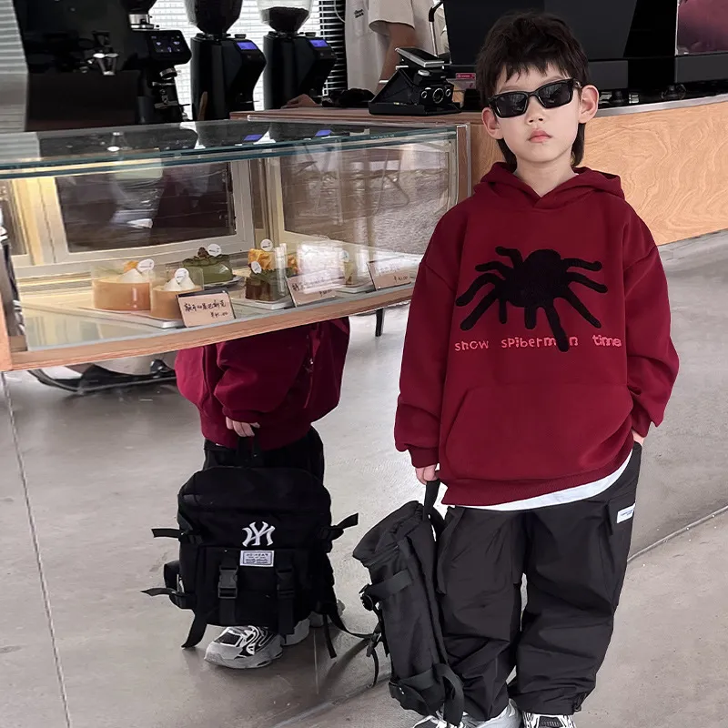 【110-160cm】合わせやすい アウターとの重ね着も楽しめるアイテム  プルパーカー オーバーサイズ 子供服