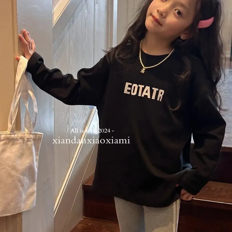 【100-160cm】特別なデザイン 存在感アップ カジュアル おしゃれ ファッション 女の子 長袖 Ｔシャツ