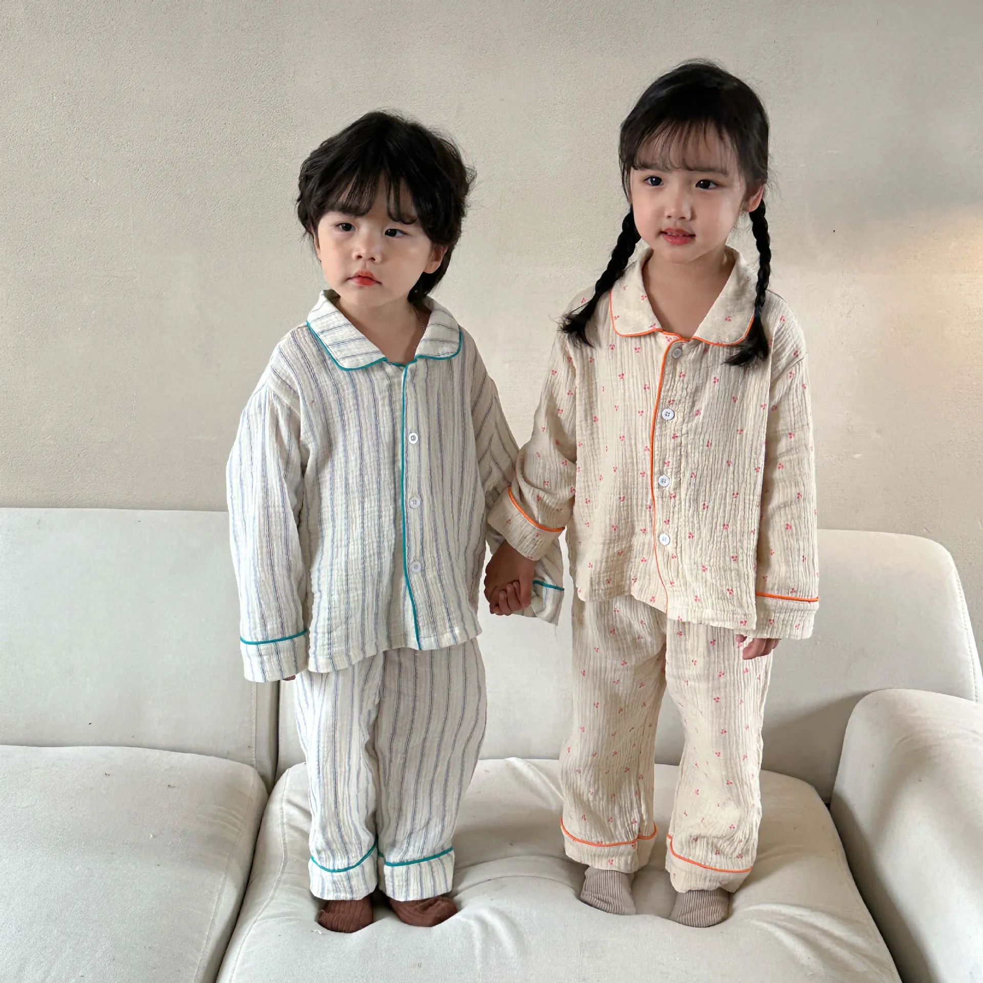 【80-150cm】秋新作  絶対流行  肌に優しい  ファッション  シンプル  男の子  女の子  パジャマ
