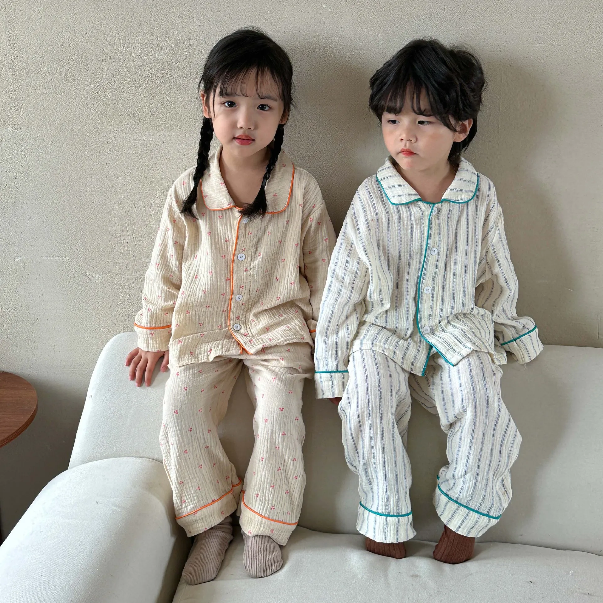 【80-150cm】秋新作  絶対流行  肌に優しい  ファッション  シンプル  男の子  女の子  パジャマ
