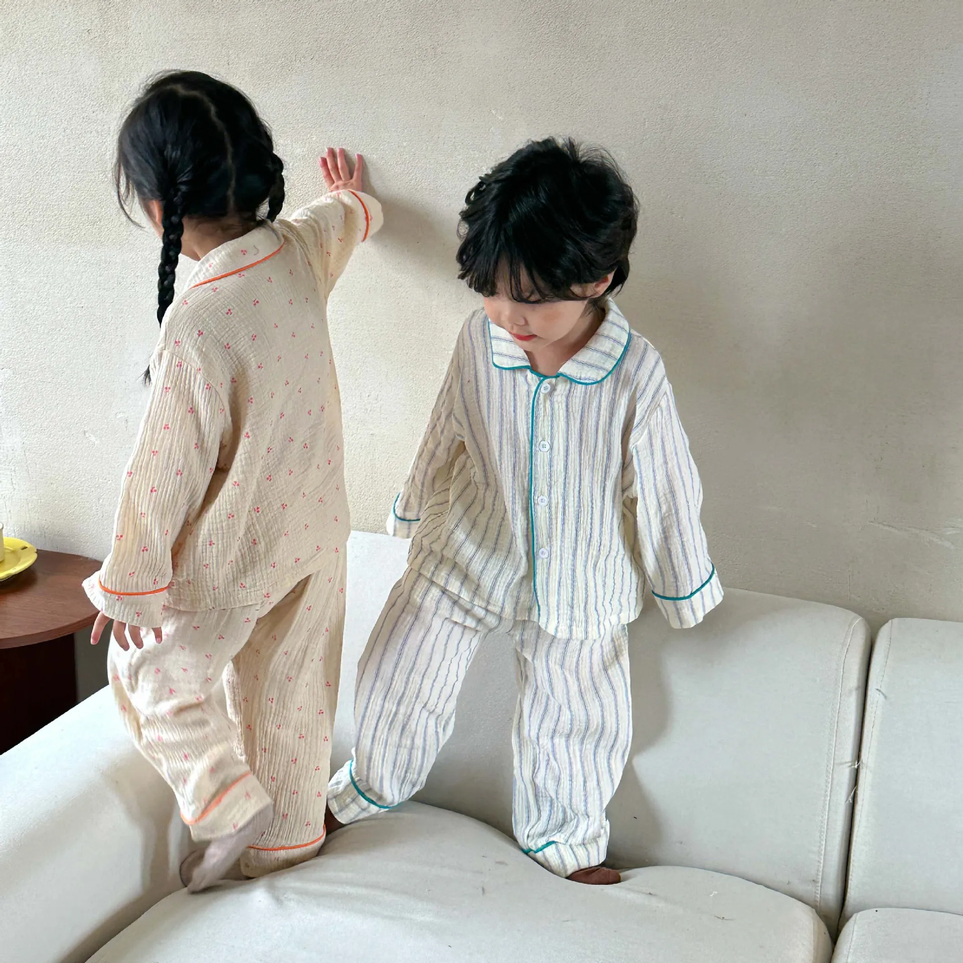【80-150cm】秋新作  絶対流行  肌に優しい  ファッション  シンプル  男の子  女の子  パジャマ
