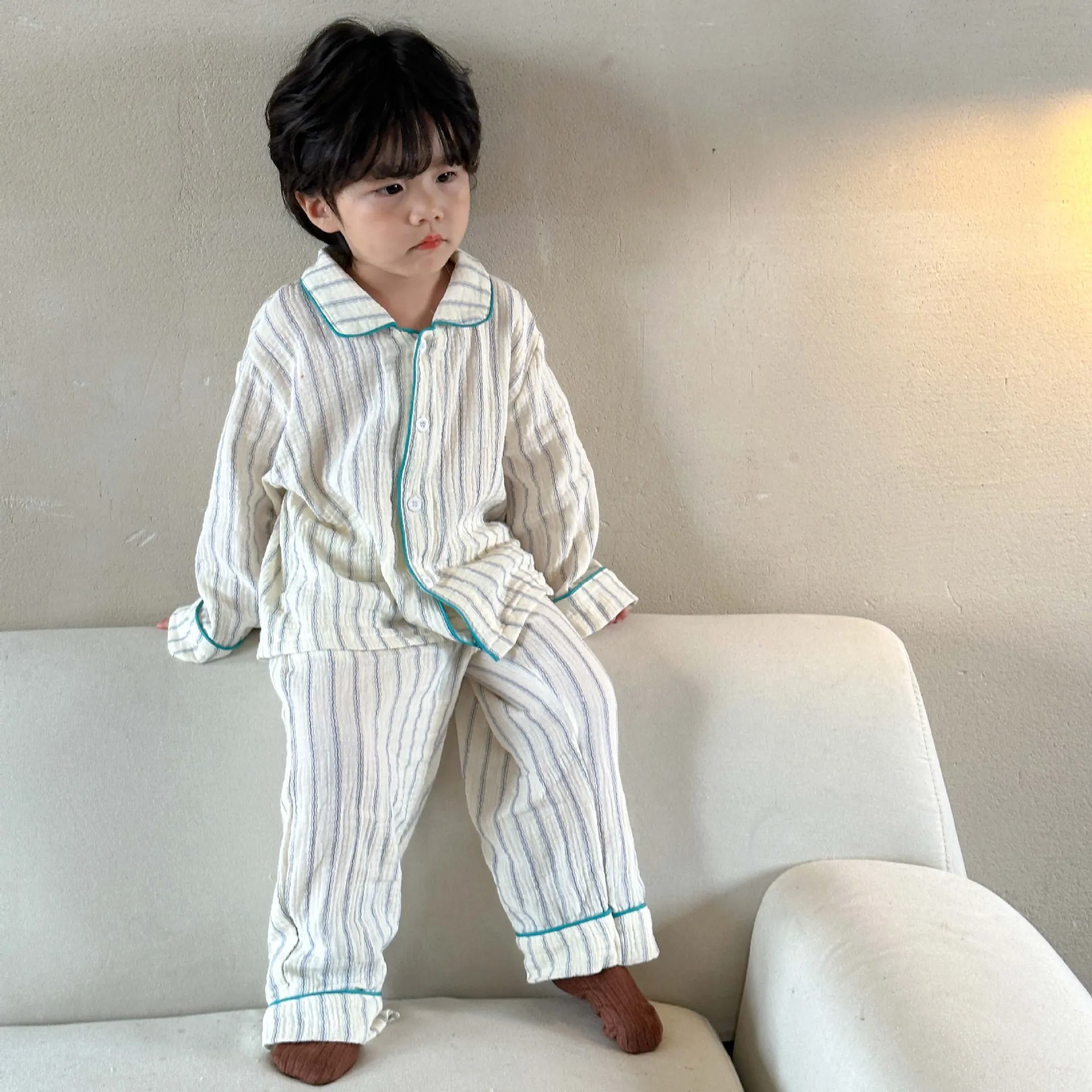 【80-150cm】秋新作  絶対流行  肌に優しい  ファッション  シンプル  男の子  女の子  パジャマ