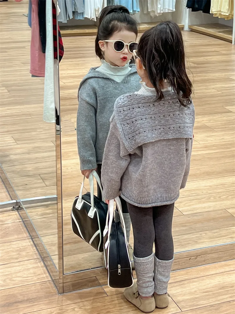 【90-140cm】特別なデザイン 大人気 可愛い 合わせやすい セーラーカラー 女の子 セーター