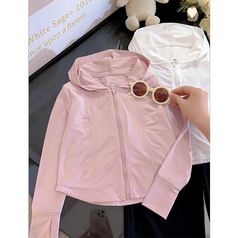 【100-150cm】超人気商品  シンプル  日焼け止め  清新  ナチュラル 合わせやすい  女の子 アウター