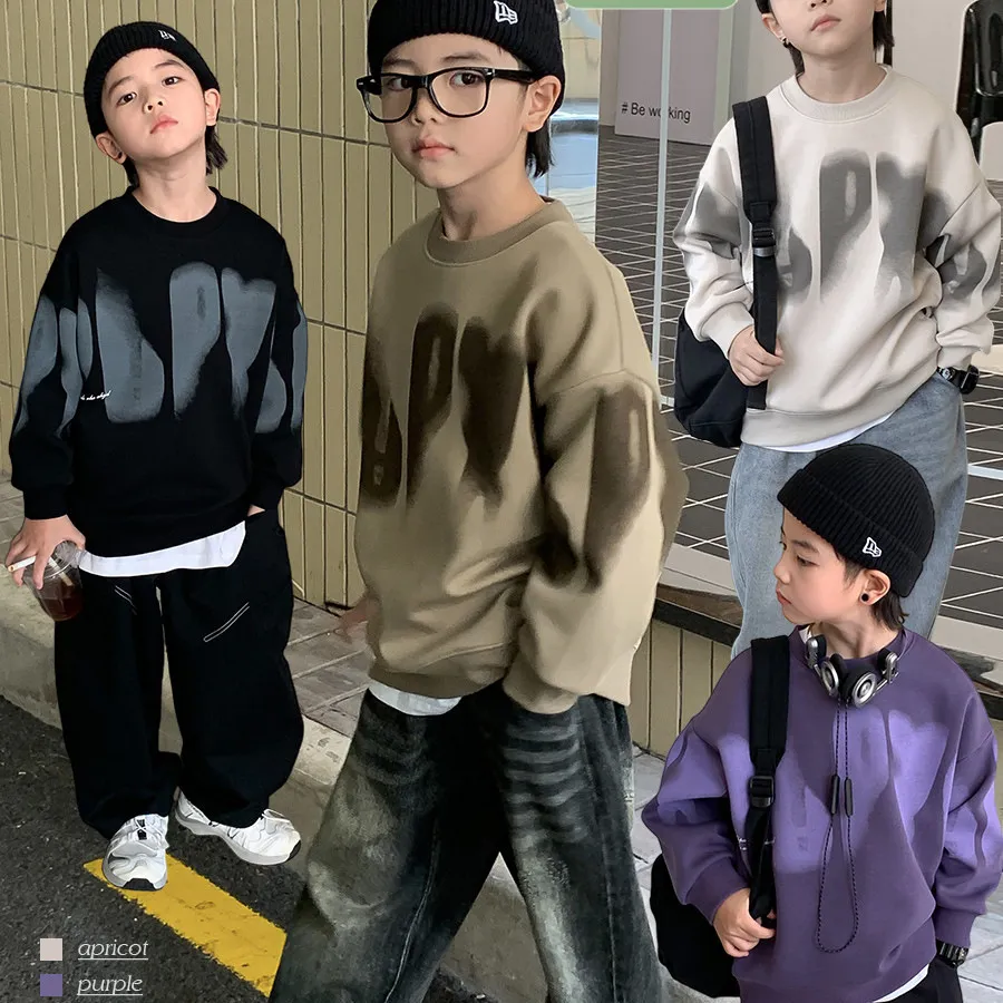 【120-170cm】超人気商品  ファッション クール   カジュアル  合わせやすい  個性 男の子 トレーナー