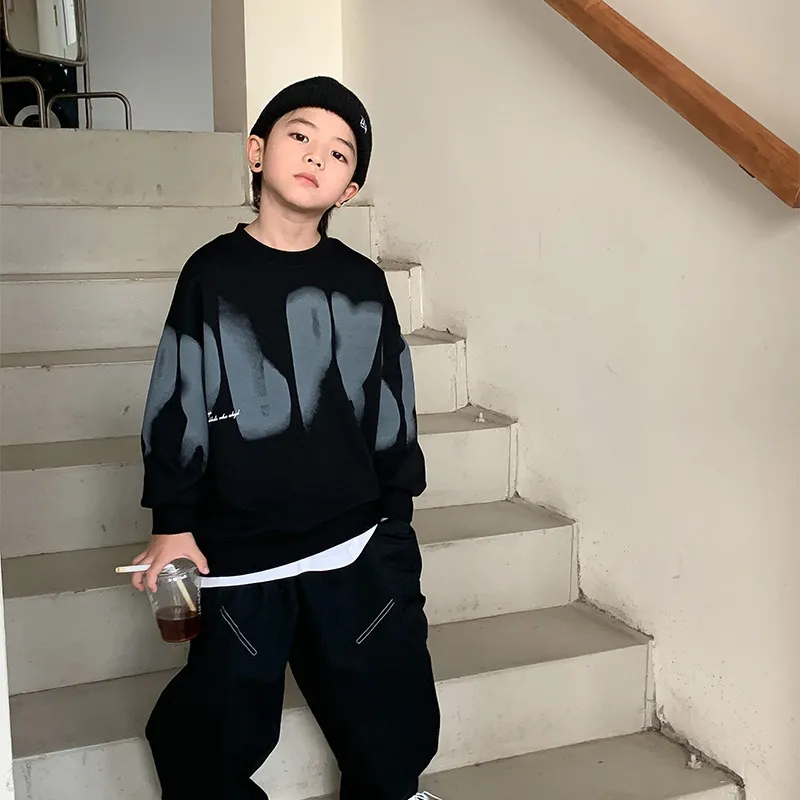 【120-170cm】超人気商品  ファッション クール   カジュアル  合わせやすい  個性 男の子 トレーナー