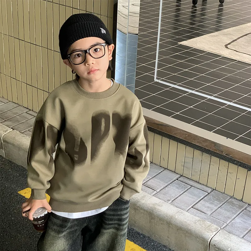 【120-170cm】超人気商品  ファッション クール   カジュアル  合わせやすい  個性 男の子 トレーナー