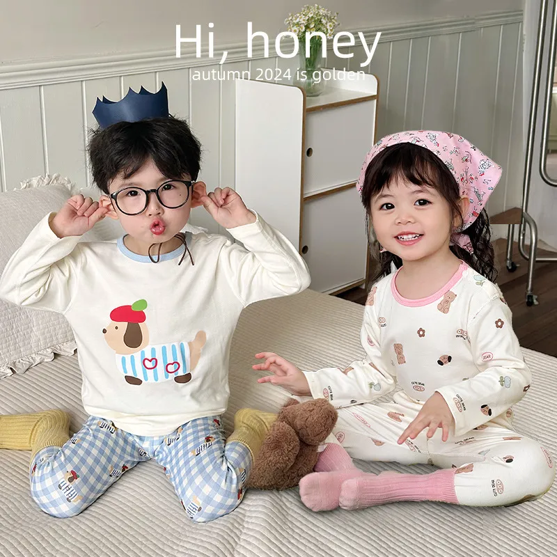 【80-120cm】超人気商品  秋新作  可愛い  キュート  カートゥーン 肌に優しい 男の子 女の子 パジャマ