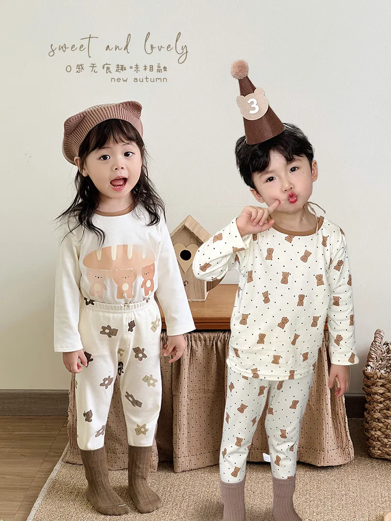 【80-120cm】超人気商品  秋新作  可愛い  キュート  カートゥーン 肌に優しい 男の子 女の子 パジャマ