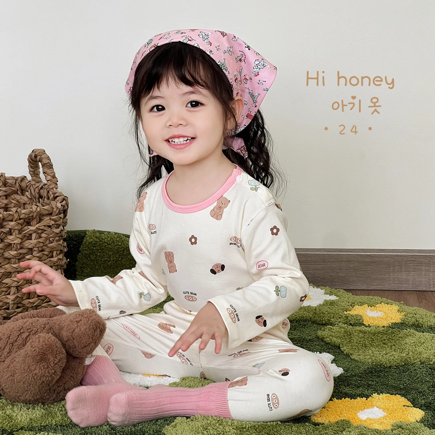 【80-120cm】超人気商品  秋新作  可愛い  キュート  カートゥーン 肌に優しい 男の子 女の子 パジャマ