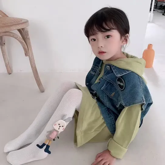 【50-130cm】超人気商品  超可愛い 履きやすい カートゥーン ウサギ柄 多色選べる ベビー 女の子 ボトムス レギンス