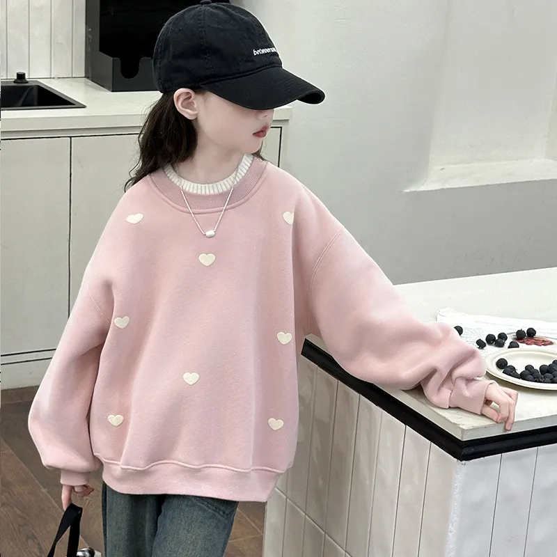 【120-170cm】トレーナー 女の子 大人気 フェイクレイヤード シンプル 定番 着心地良い トップス