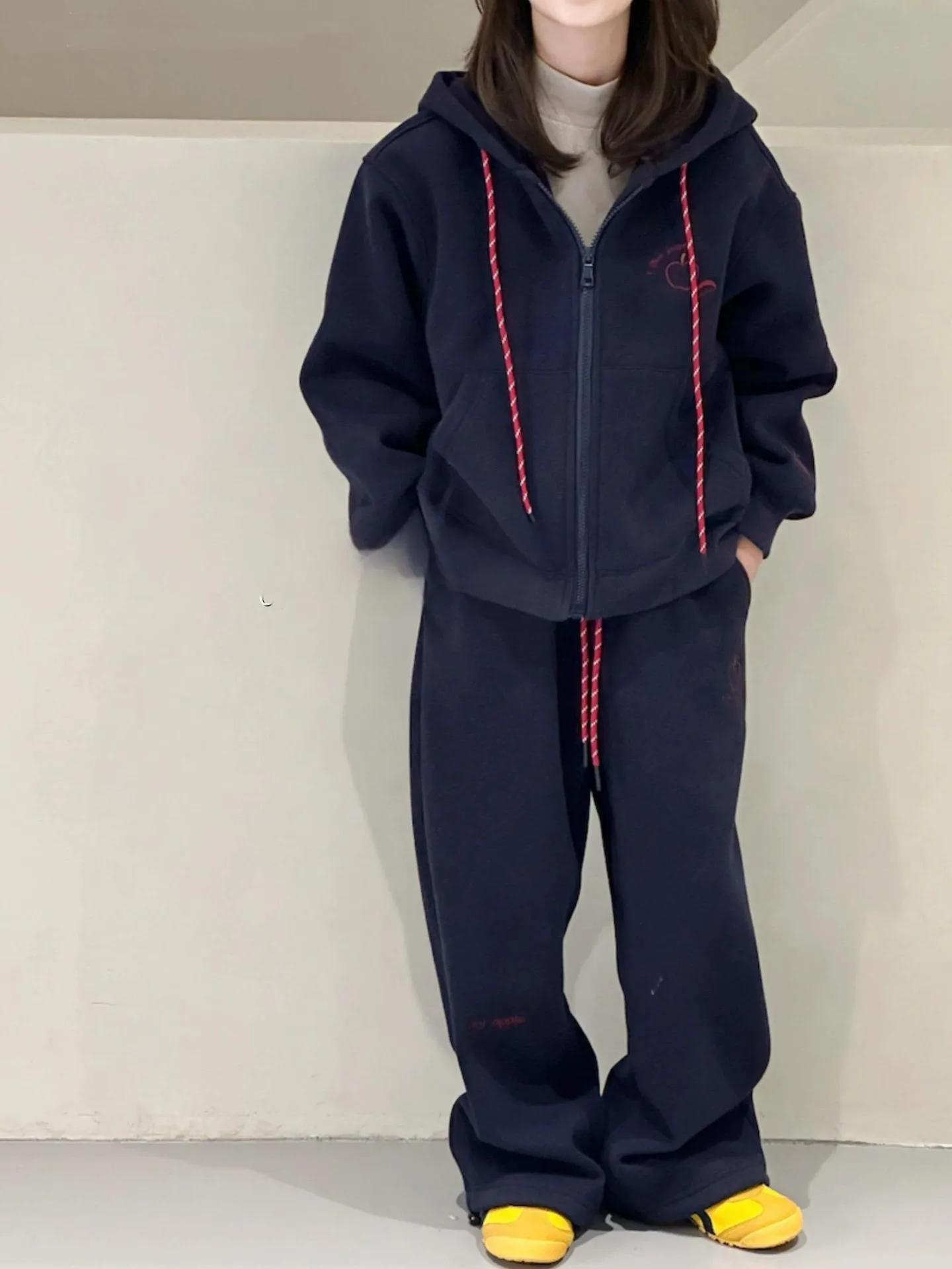 【120-170cm】二点セット 女の子 シンプル 着心地良い 定番 アウター+長ズボン セットアップ