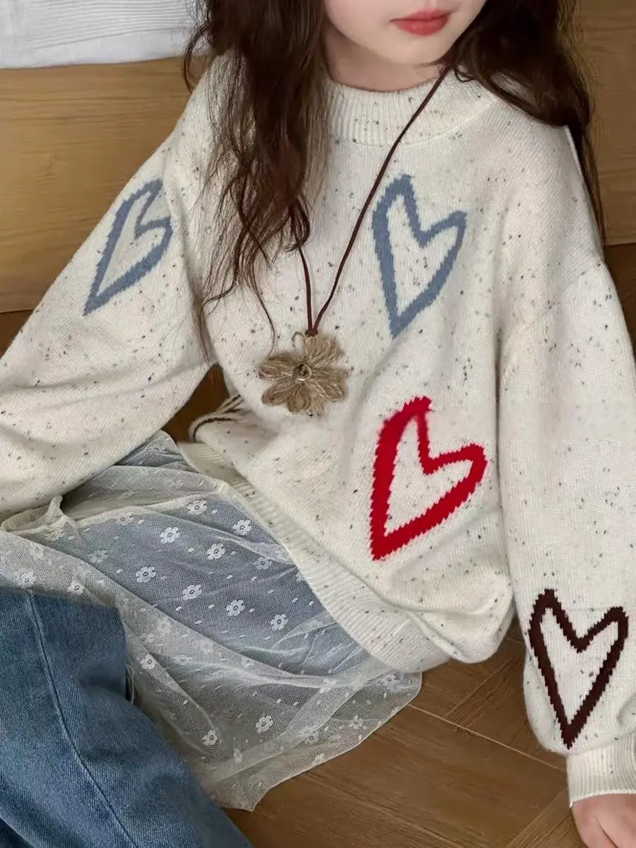 【120-170cm】セーター シンプル 女の子 着心地良い 高品質 合わせやすい ニット トップス