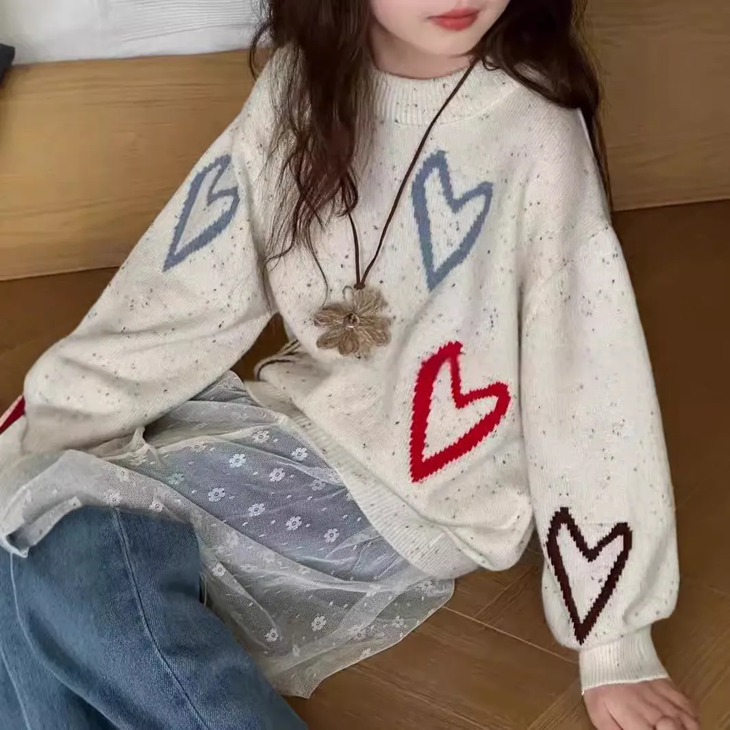 【120-170cm】セーター シンプル 女の子 着心地良い 高品質 合わせやすい ニット トップス