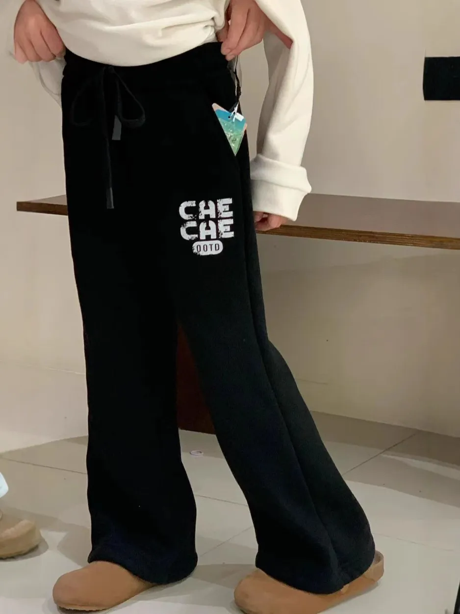 【120-170cm】長ズボン シンプル 履きやすい 女の子 カジュアル 合わせやすい フレアパンツ
