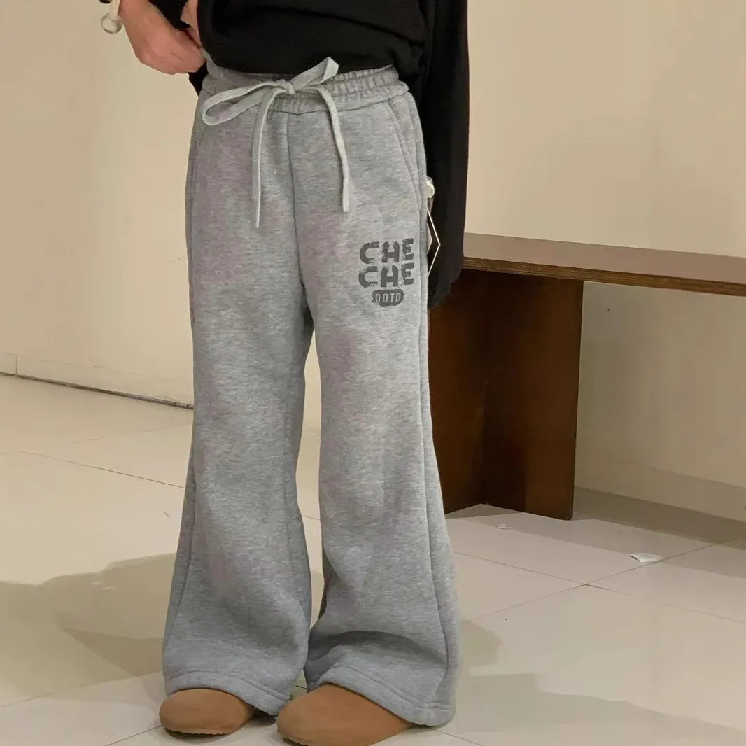 【120-170cm】長ズボン シンプル 履きやすい 女の子 カジュアル 合わせやすい フレアパンツ