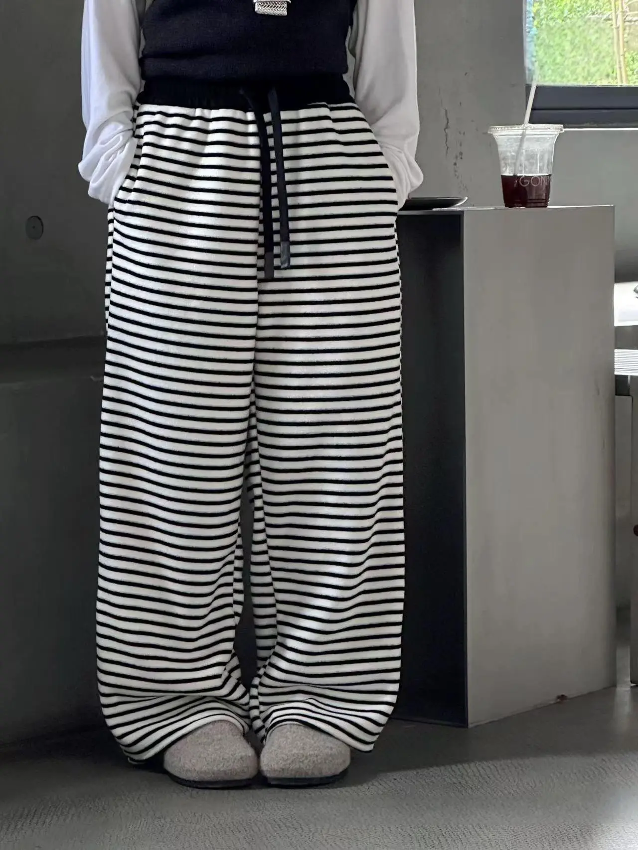 【120-170cm】人気爆発中 売れ筋 快適 カジュアル ボーダー柄 女の子 ボトムス パンツ