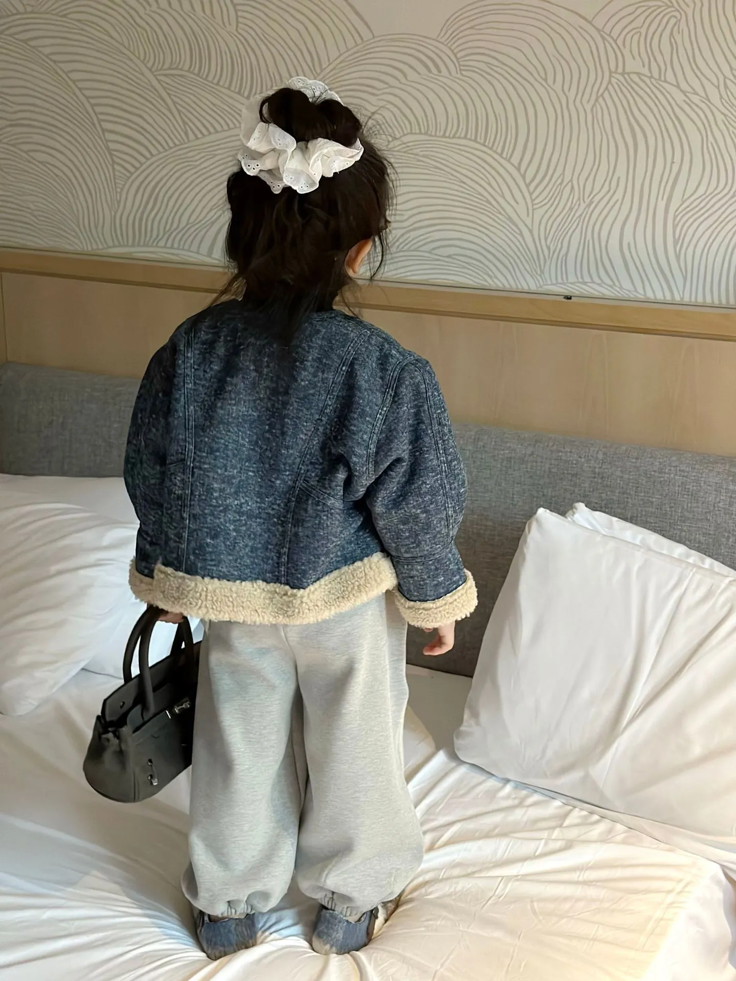 【90-140cm】毎日着たくなる オシャレ 可愛い 質感いい 女の子 デニムアウター