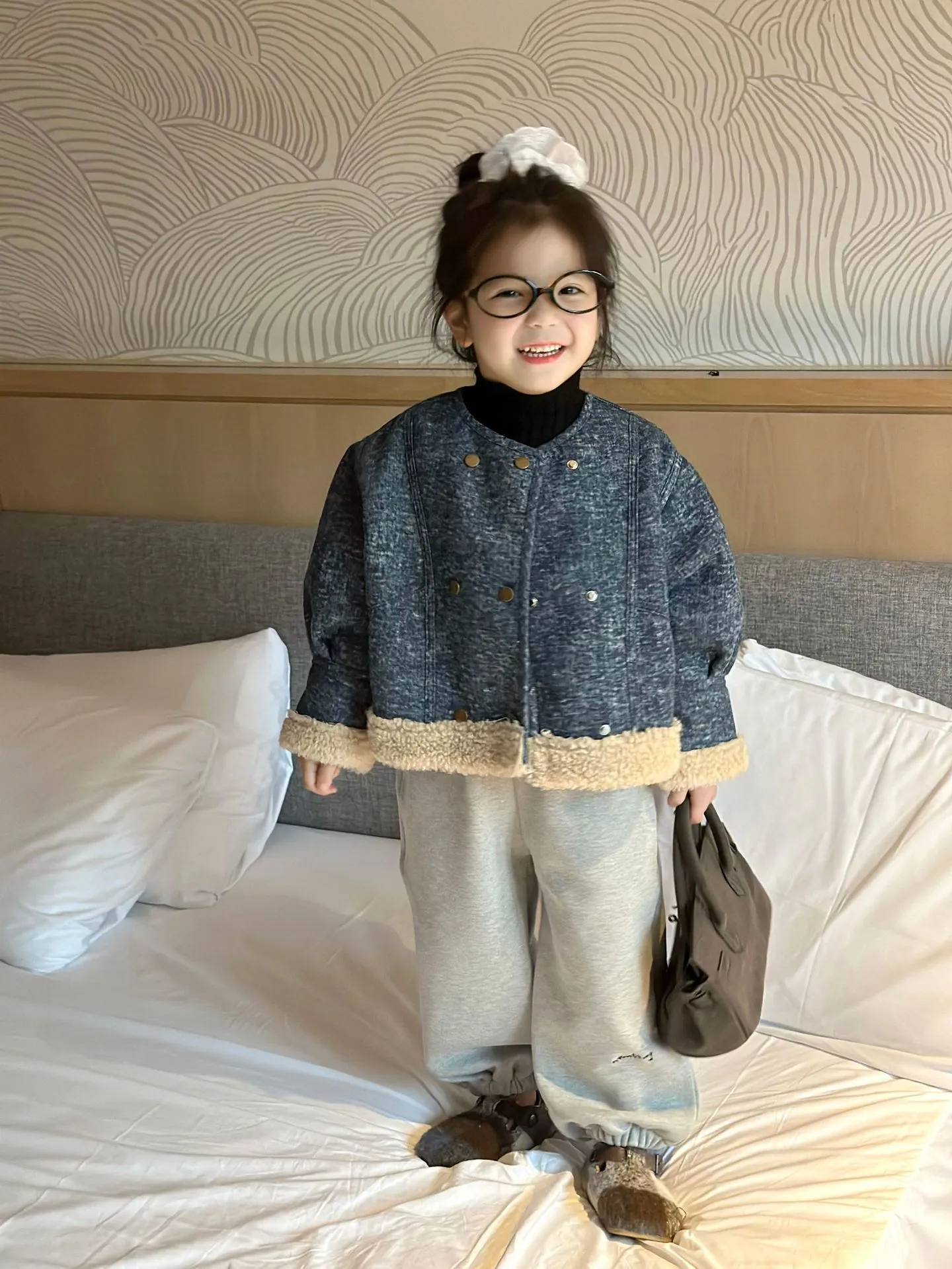 【90-140cm】毎日着たくなる オシャレ 可愛い 質感いい 女の子 デニムアウター