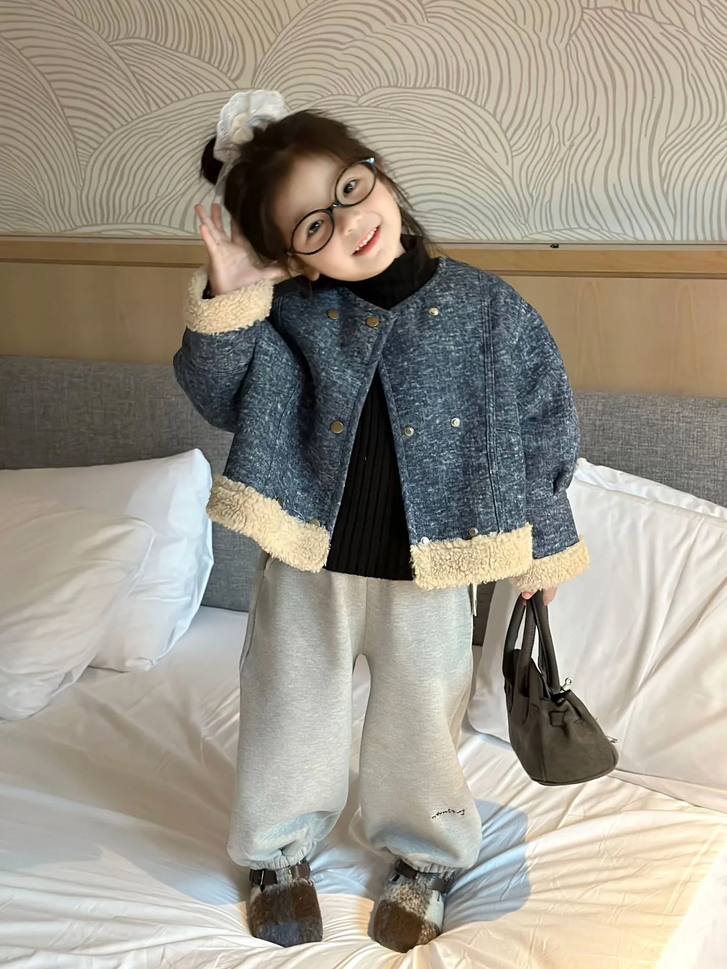 【90-140cm】毎日着たくなる オシャレ 可愛い 質感いい 女の子 デニムアウター