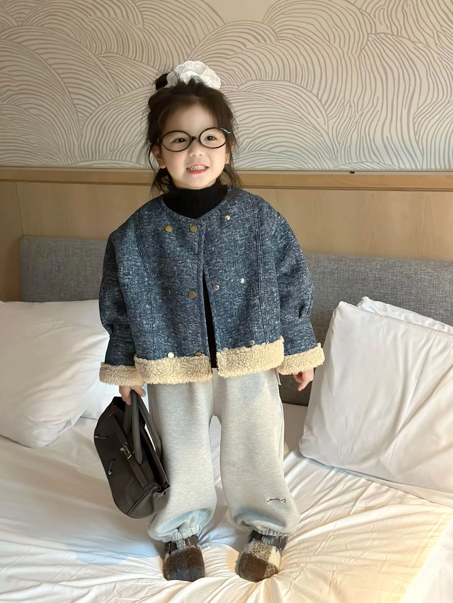 【90-140cm】毎日着たくなる オシャレ 可愛い 質感いい 女の子 デニムアウター