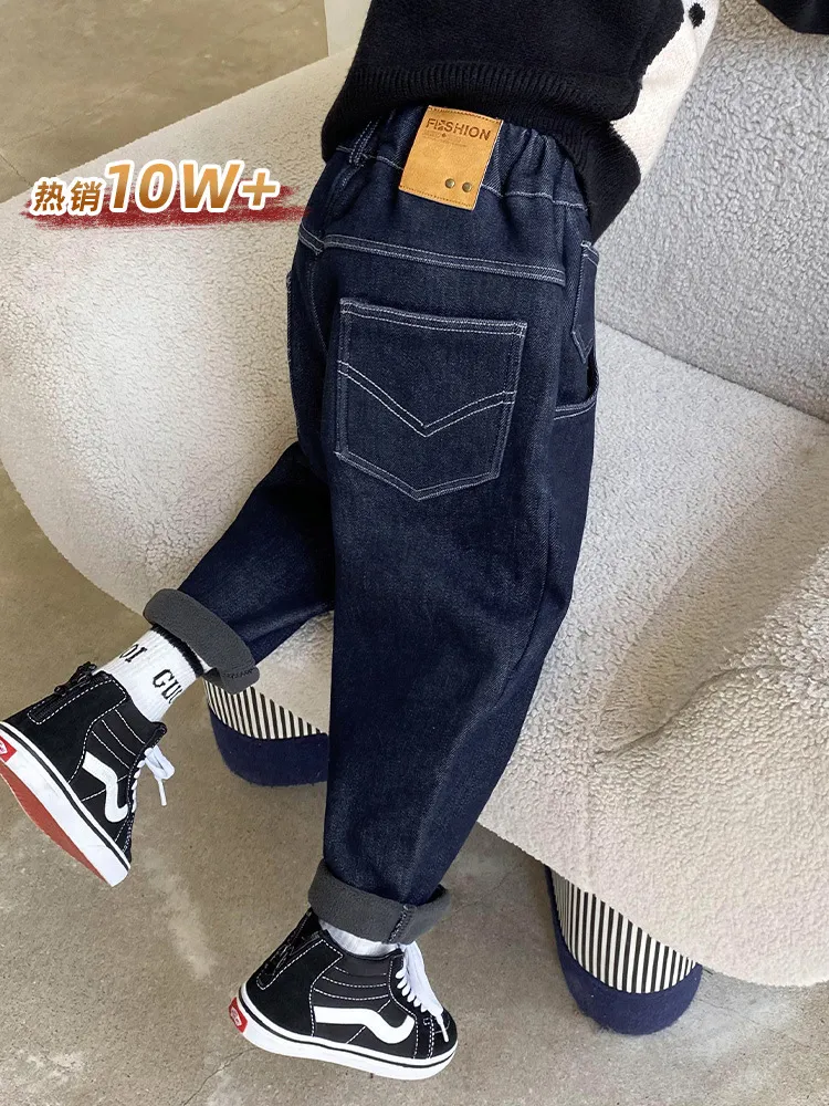 【110-160cm】話題沸騰中 カジュアル シンプル 合わせやすい 男の子 デニムパンツ