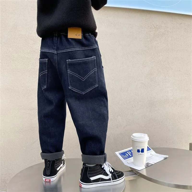 【110-160cm】話題沸騰中 カジュアル シンプル 合わせやすい 男の子 デニムパンツ