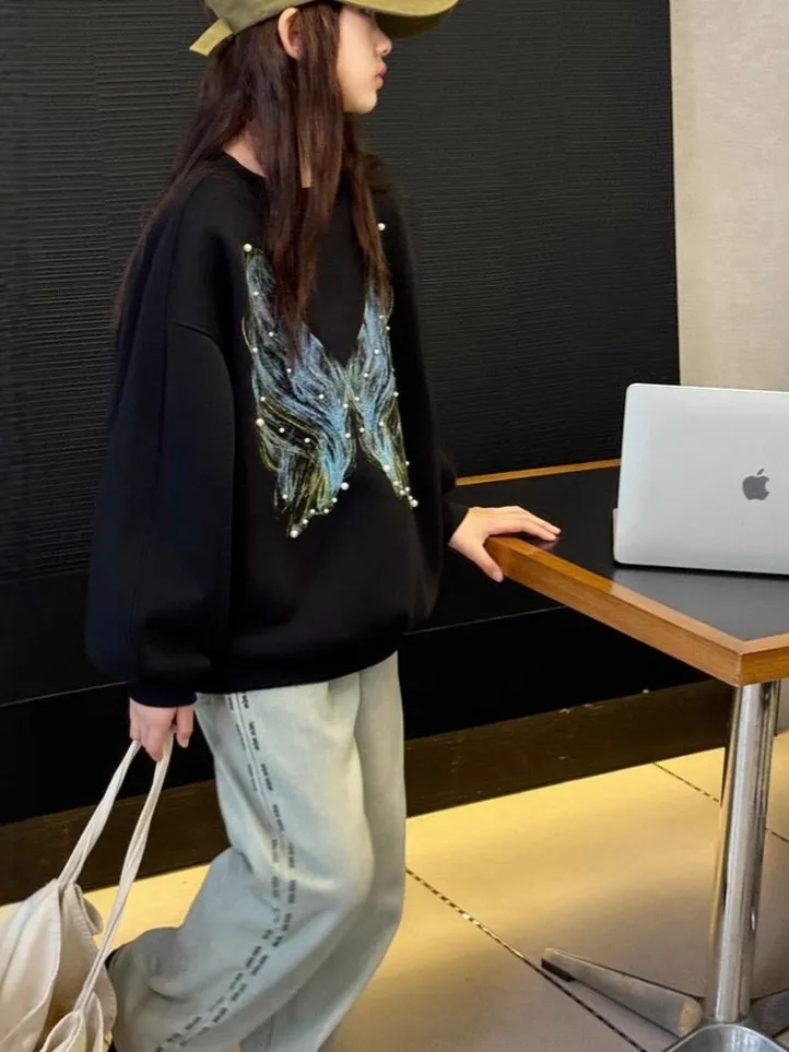 【120-170cm】トレーナー 女の子 ラウンドネック カジュアル おしゃれ 人気 トップス