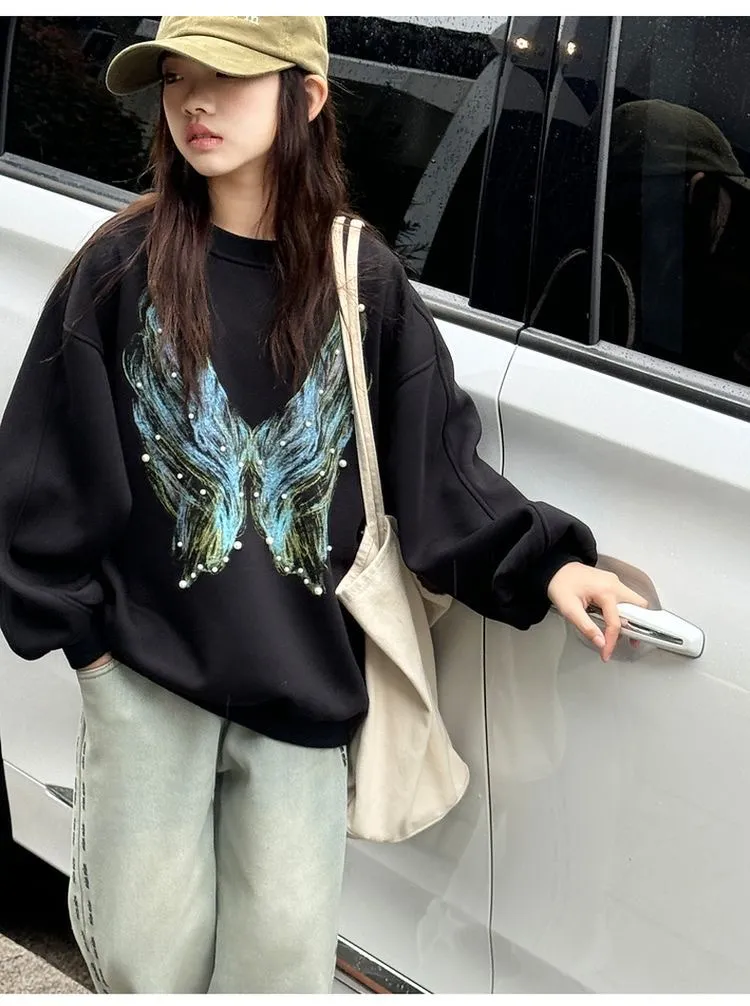 【120-170cm】トレーナー 女の子 ラウンドネック カジュアル おしゃれ 人気 トップス