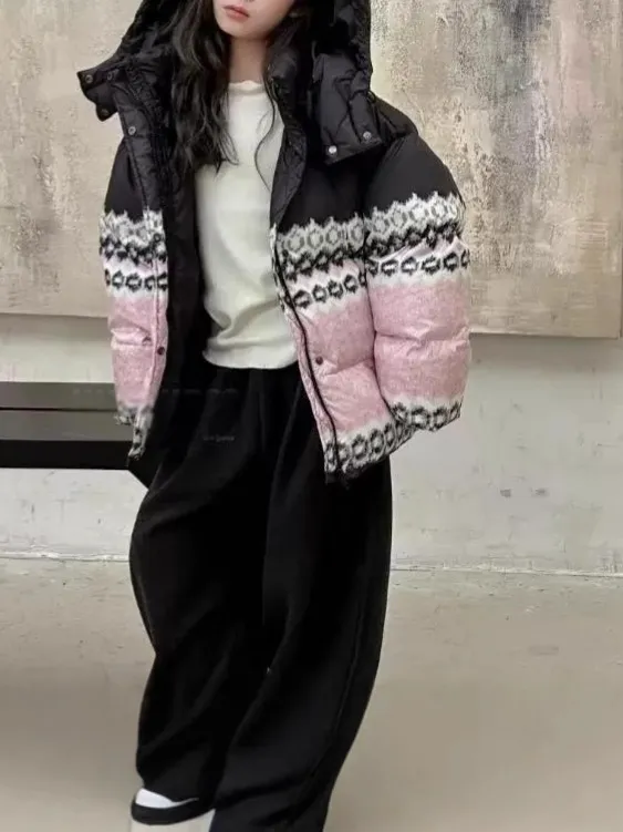 【120-170cm】コート 女の子 カジュアル 合わせやすい フード付き 暖い 防寒 バイカラー アウター
