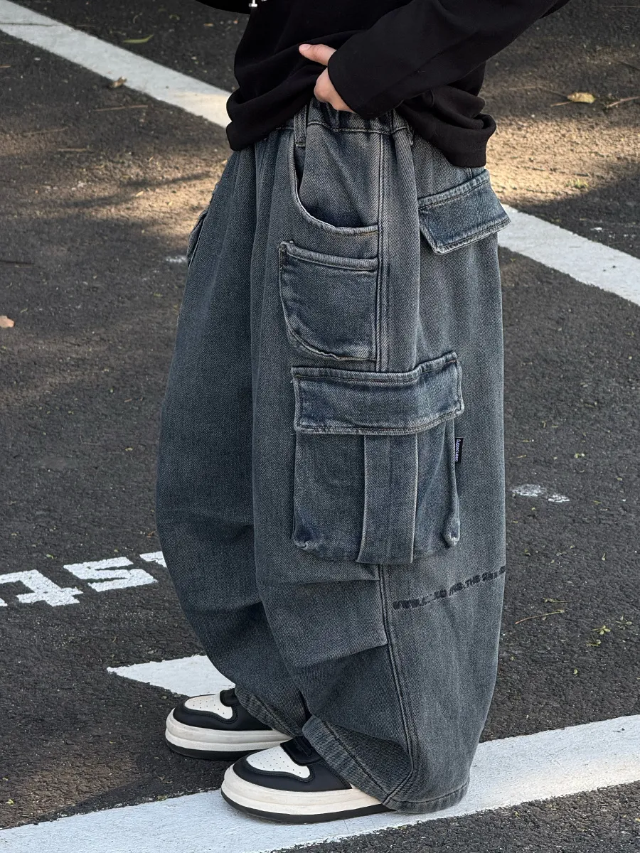 【110-150cm】よく売れる 大好評 カジュアル ファッション 合わせやすい 男の子 デニム パンツ