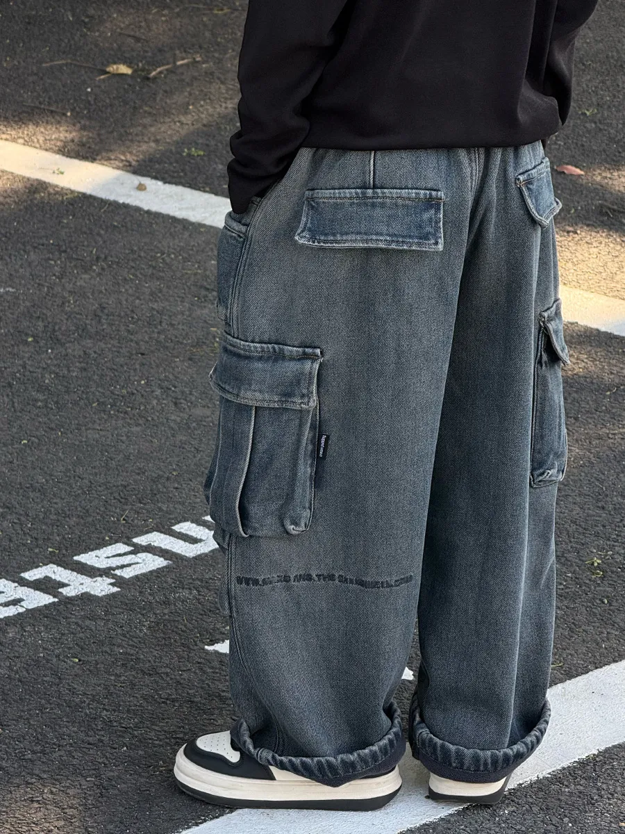 【110-150cm】よく売れる 大好評 カジュアル ファッション 合わせやすい 男の子 デニム パンツ