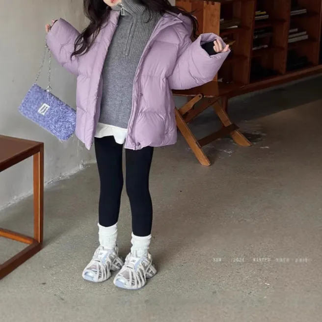 【110-160cm】セーター 女の子 定番 シンプル 合わせやすい スタンドネック ニット トップス
