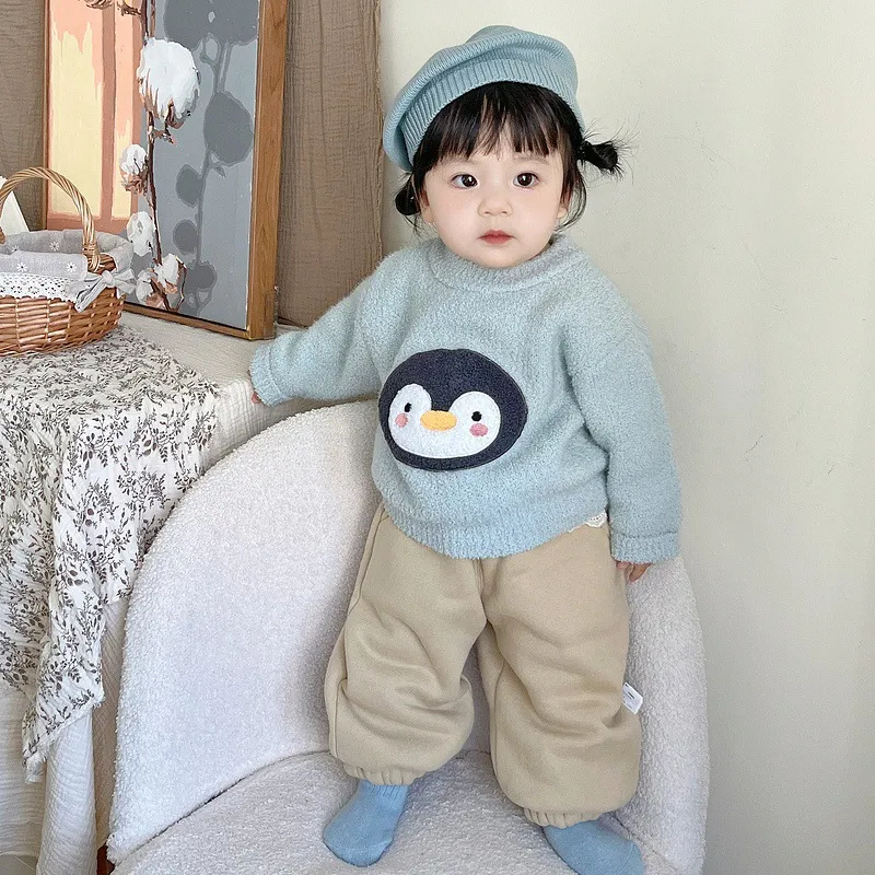 【73-110cm】取り入れたい 超可愛い カートゥーン 合わせやすい ベビー ニット セーター