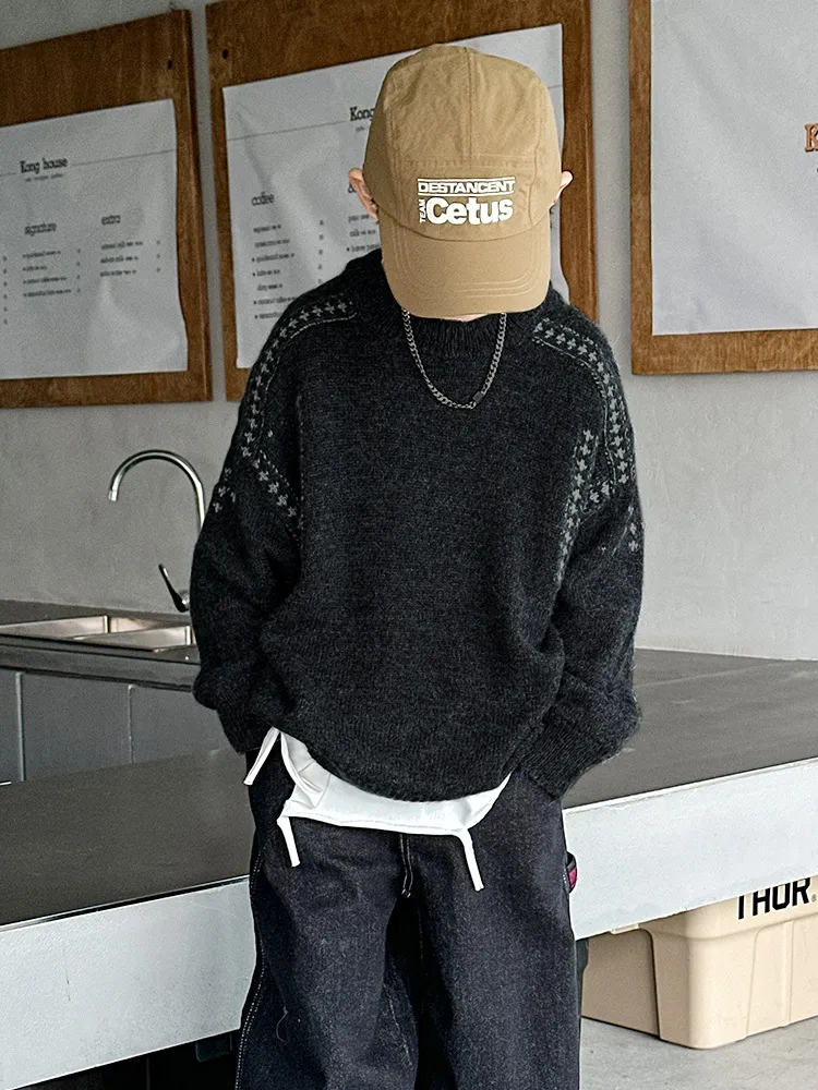 【120-170cm】絶対後悔しない 着心地良い 特別なデザイン シンプル 男の子 ニット セーター