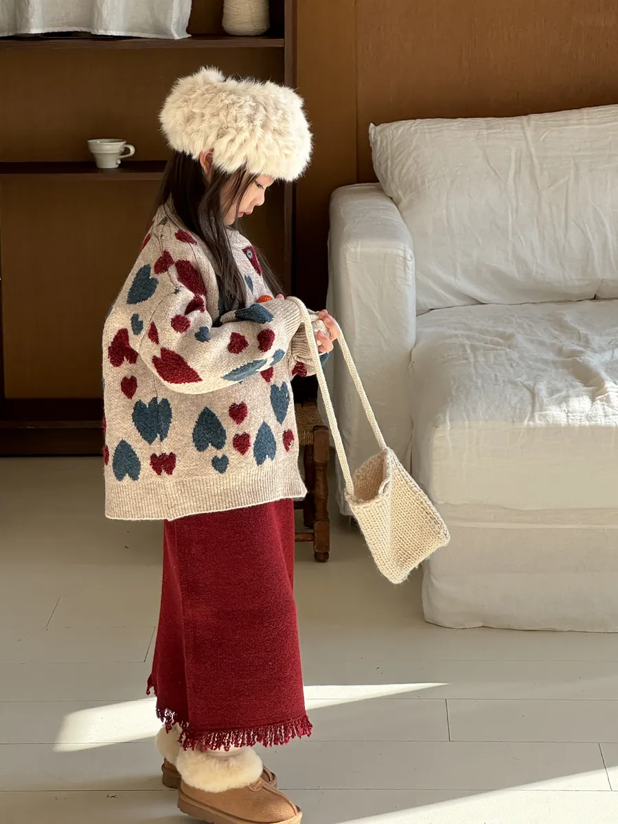 【90-150cm】取り入れたい 品質満点 レトロ 可愛い 合わせやすい 女の子 カーディガン