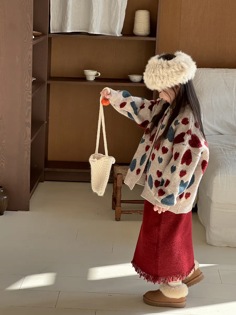 【90-150cm】取り入れたい 品質満点 レトロ 可愛い 合わせやすい 女の子 カーディガン