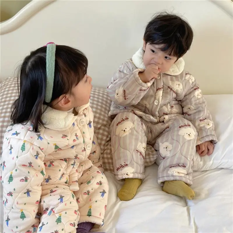 【80-120cm】売り切れ必至 大人気 可愛い 快適 プリント あったか 男の子 女の子 パジャマ