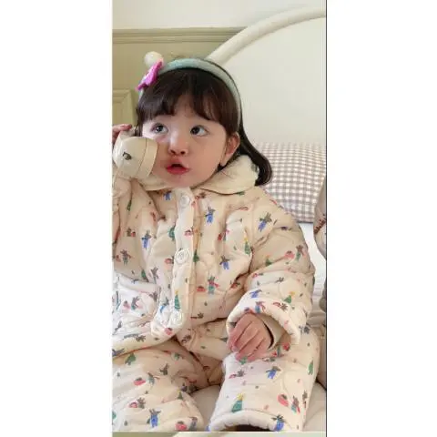 【80-120cm】売り切れ必至 大人気 可愛い 快適 プリント あったか 男の子 女の子 パジャマ